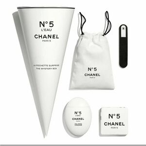 CHANEL N°5 L'Eau hand & body cream “mystery” cone packaging